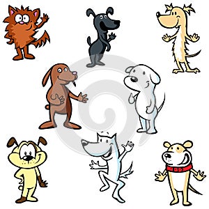 Dogs illustration cartoon photo