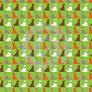 Dogs pattern. Vector background.