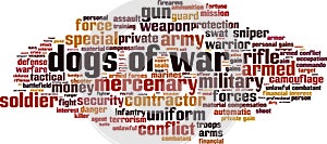 Dogs of war word cloud