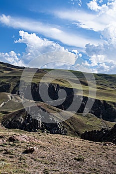 Green landscape, breathtaking, Dogubayazit, Turkey, Middle East, mountain, Iranian border, driving, winding road