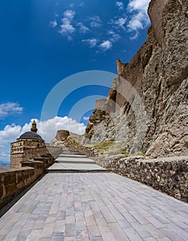 Dogubayazit, Turkey, Middle East, islam, mosque, minaret, castle, mountain, old, ancient, ruined, old ruins, Beyazit