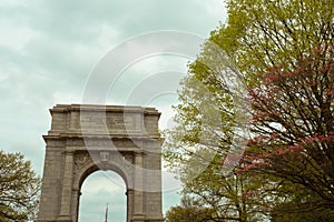 Dogwood Trees Near the National Memorial Arch in Valley Forge, Pennsylvania