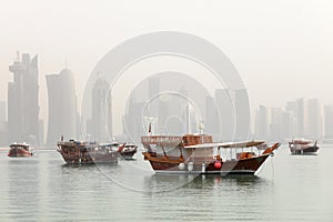 Doha in the mist