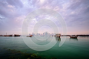 Doha morning view, Qatar