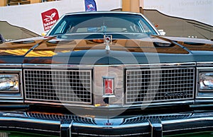 Doha,Qatar: 4 March 2020: 1983 oldsmobile grey classic car