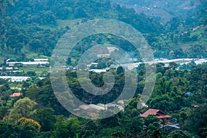 Doi Pui Hmong Village Chiangmai nestled deep in the mountains of Chiang Mai Thailand