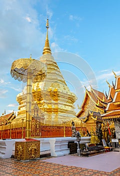 Doi Suthep temple, landmark of Chiang Mai, Thailand