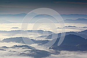 Doi Tapang Doi Ta Pang Viewpoint Landmark of Chumphon, South of Thailand.