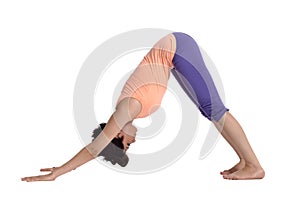 Doing yoga photo