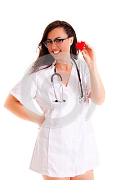 Doktor isolated on white background medical staff nurse photo