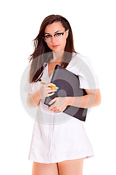 Doktor isolated on white background medicine concept photo