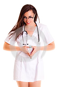 Doktor medical healthcare on white background photo