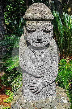 Dol hareubang, also called tol harubang, hareubang, or harubang - Traditional Statue Guard of Jeju Island in South Korea