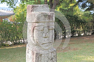 Dol hareubangs traditional Korean stone statue