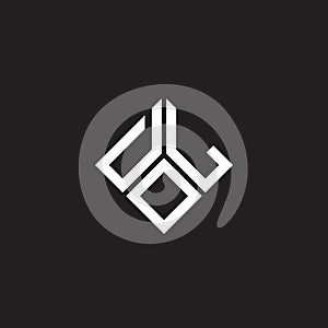 DOL letter logo design on black background. DOL creative initials letter logo concept. DOL letter design