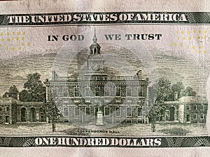 100 dolar bills close up shot photo