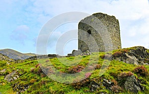 Dolbadarn castle ruins near llanberis snowdonia north wales