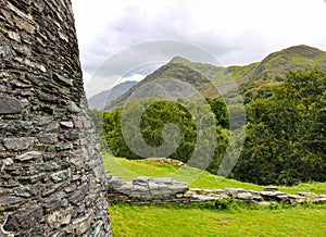 Dolbadarn castle ruins near llanberis snowdonia north wales