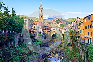 Dolcedo, small italian town in the Maritime Alps, Liguria, Italy