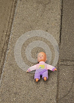 Doll on the ground