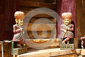 Doll guards, Jaisalmer, Rajastan photo