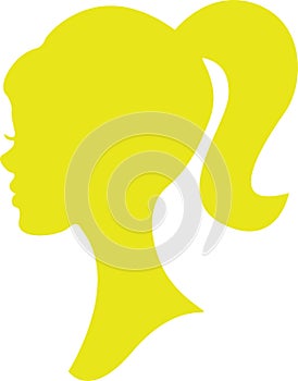 Doll head jpg image with svg vector cut file for cricut and silhouette