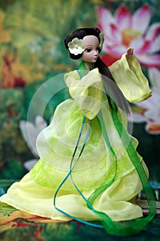 Doll playing taichi photo