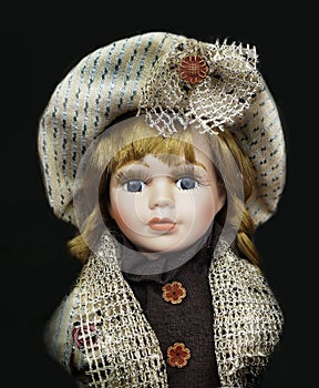 Doll Portrait Antique Vintage Toy