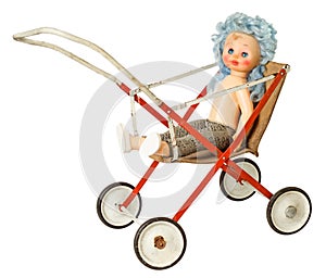 Doll in pram