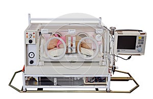 Doll in Transportable Incubator photo
