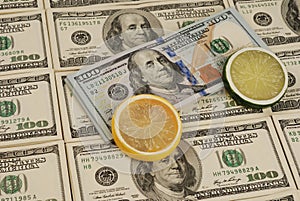 Dollar bank note money background