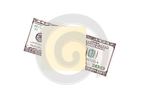 Dollar Bill and Sticky Post