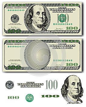 100 dollar bill photo