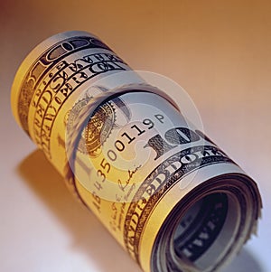 Dollar Bills - Wad of Cash photo