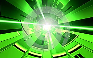 Dollar comes out from a green