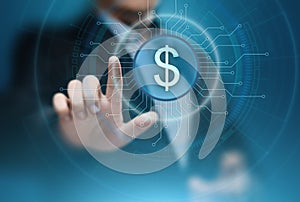 Dollar Currency Business Banking Finance Technology Concept photo