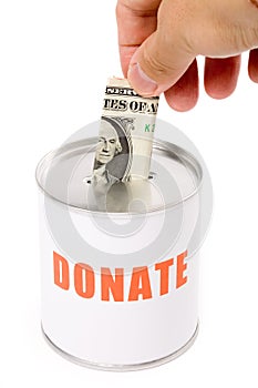 Dollar and Donation Box