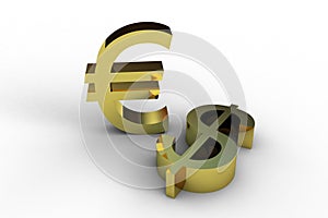 Dollar and euro