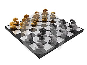 Dollar and euro chess