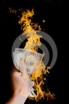 Dollar on fire