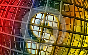 Dollar inside a globe