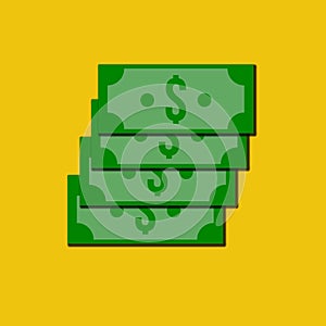 Dollar Money Flat Icon