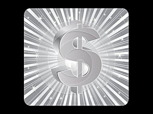 Dollar money icon illustration