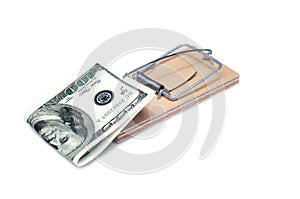 Dollar in a mousetrap