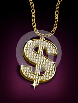 Dollar necklace photo