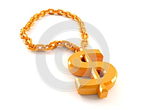 Dollar necklace