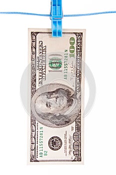 Dollar Pin and Clothespin