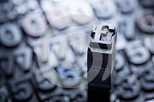 Dollar, Pound, currency exchange sign