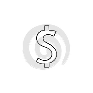 Dollar sign abstract hand drawn icon