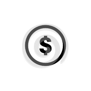 Dollar sign icon graphic design template illustration